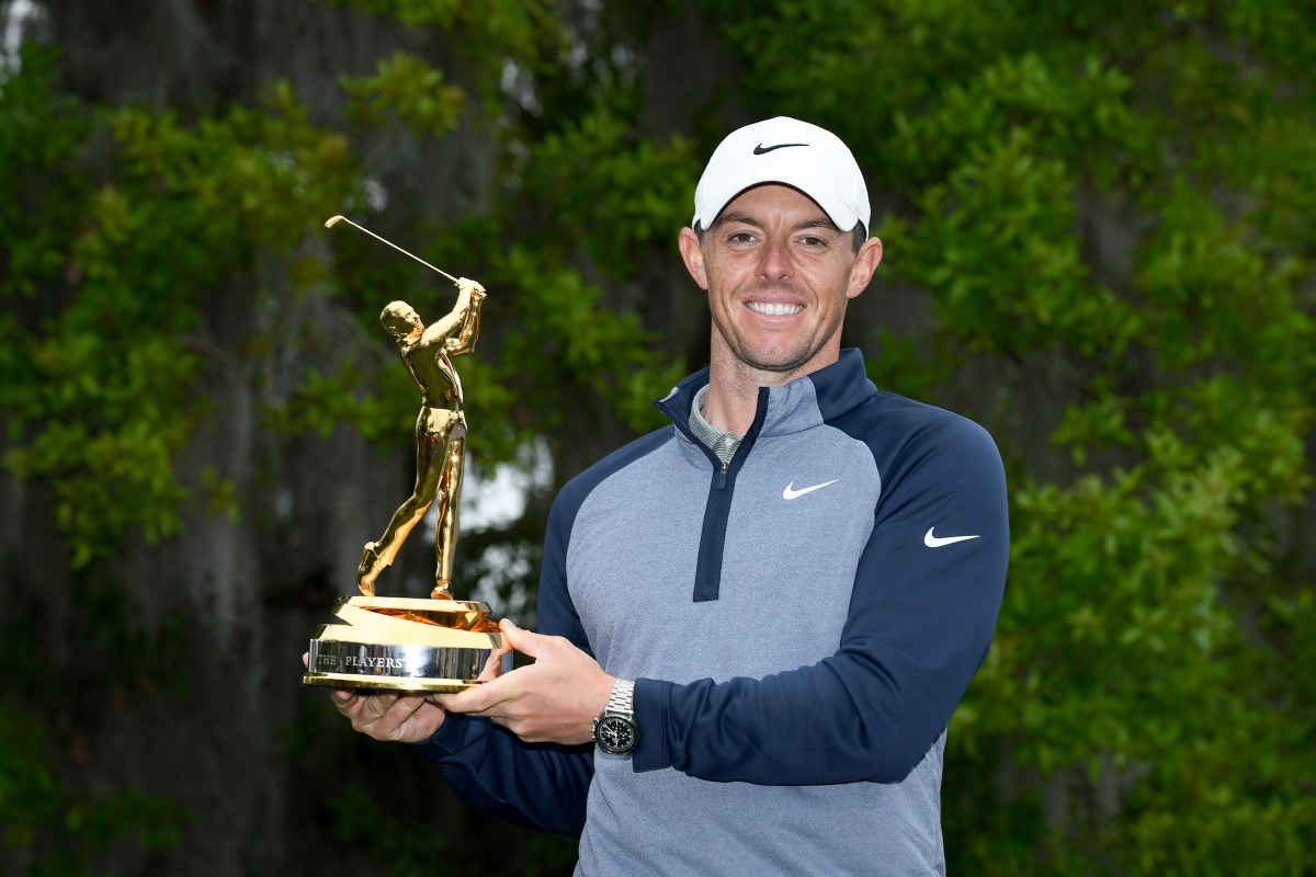 Rory McIlroy golf trophy
