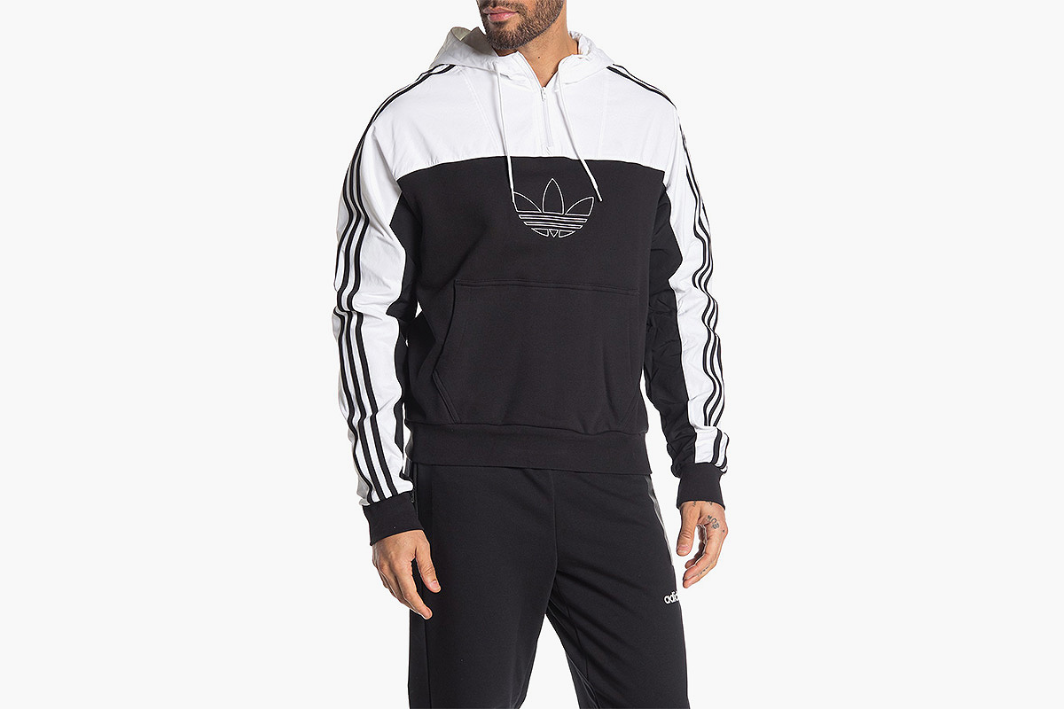 Adidas Mixed Colorblock Pullover Hoodie