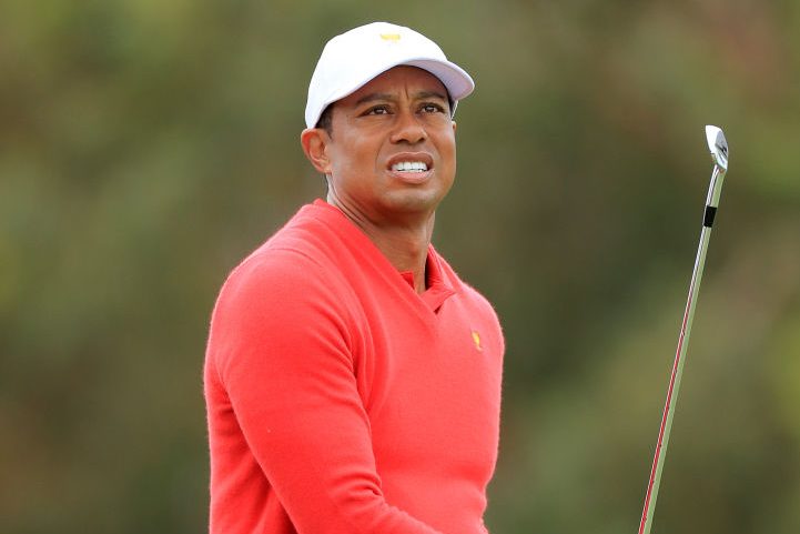 Tiger Woods Caddies for Son Charlie at Junior Tournament
