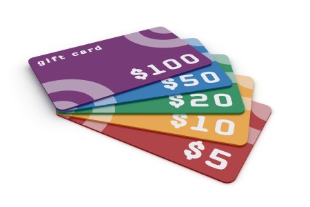 unused gift cards