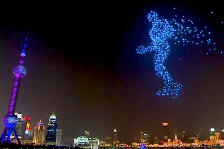 Shanghai NYE 2020 Light Show