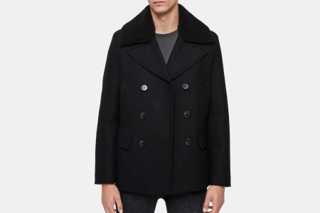 AllSaints Men's Gregory Peacoat