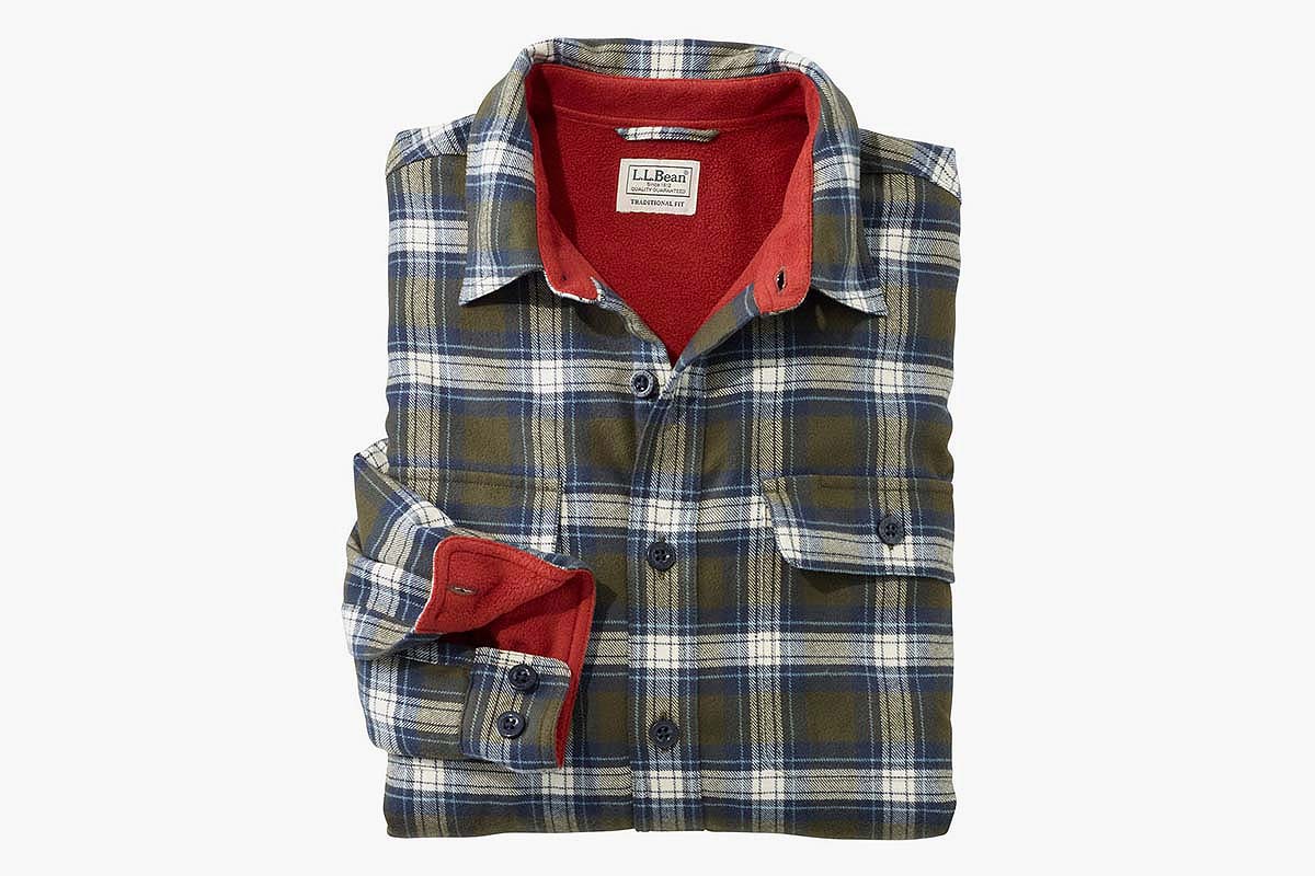 Fleece-Lined Flannel Shirt