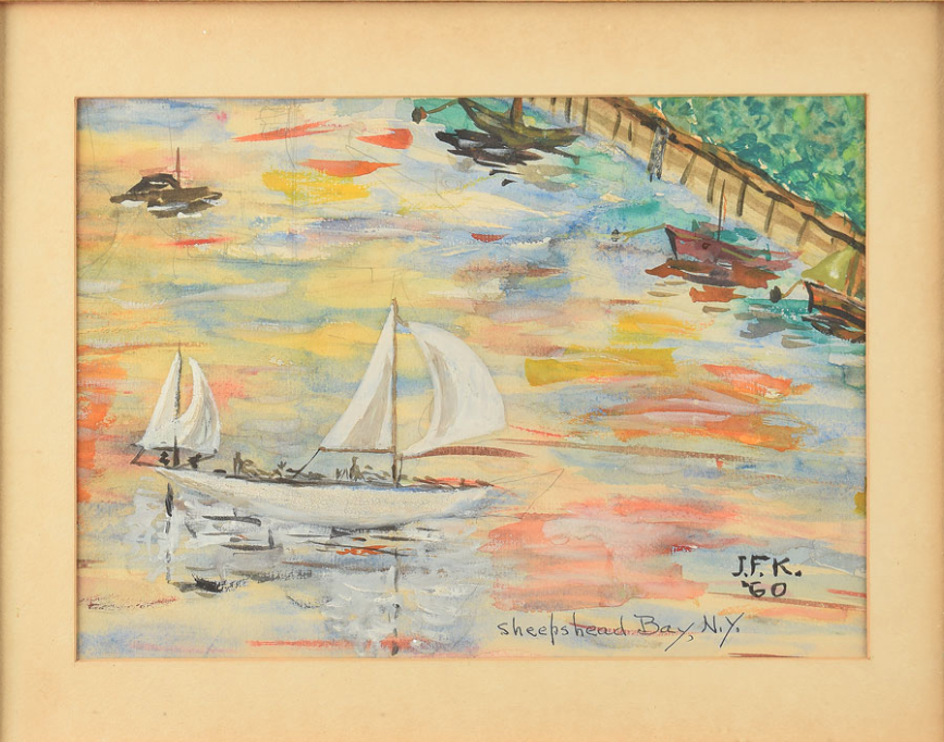 John F. Kennedy's Paintings of Brooklyn Crossing the Auction Block