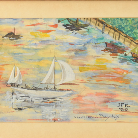 John F. Kennedy's Paintings of Brooklyn Crossing the Auction Block