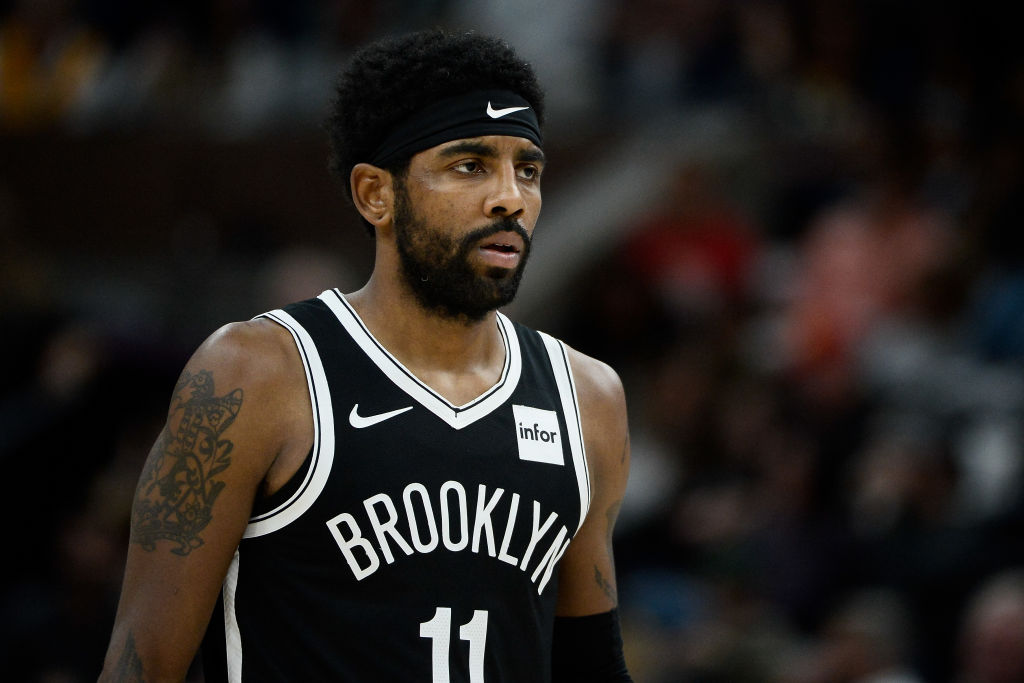 Kyrie Irving of the Brooklyn Nets in action. (Alex Goodlett/Getty)
