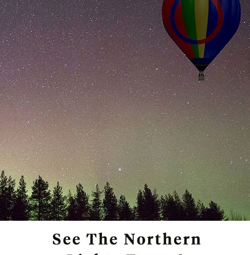 northern lights hot air balloon