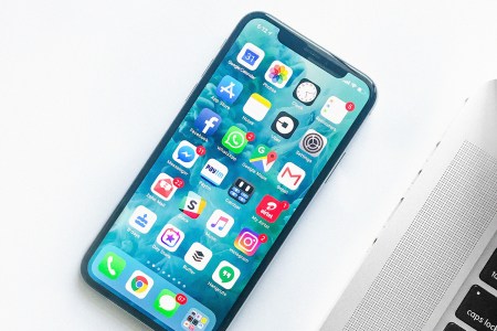 Facebook social media app on iPhone X
