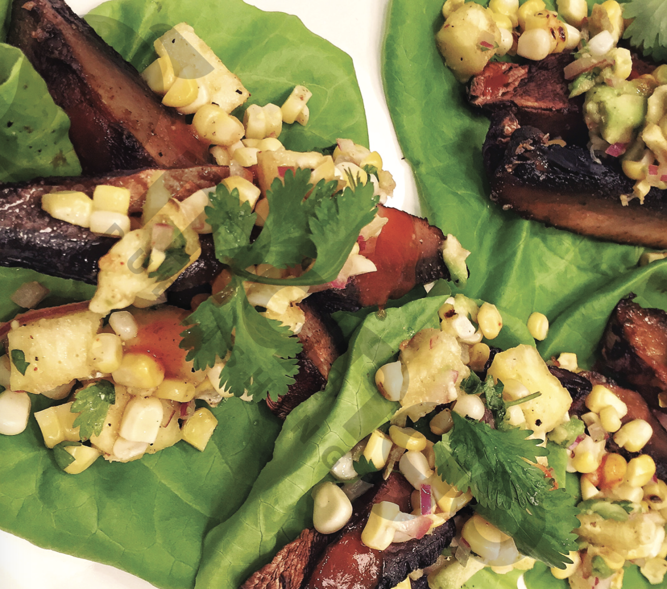 <strong>Portobello Lettuce Tacos With Pineapple Corn Relish</strong><br>“If you're vegan, this is a great way to have tacos and still be able to adhere to your vegan lifestyle as well. Very flavorful,” Ingraham says. “The portobello mushrooms, once they're roasted off, taste exactly like meat ... And then you come back with the relish. You have the sweetness of the pineapple and you have a little char off the corn. It's nice and refreshing. And then you have butter lettuce instead of taco shells so you don't feel like you're totally going against your diet if you're trying to go carb-less or whatever. Butter lettuce is nice and tender and it holds up well too. So it's a perfect dish for somebody trying to eat light but still trying to do a tacos for the Super Bowl.”