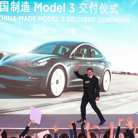 Elon Musk at Tesla Shanghai Factory
