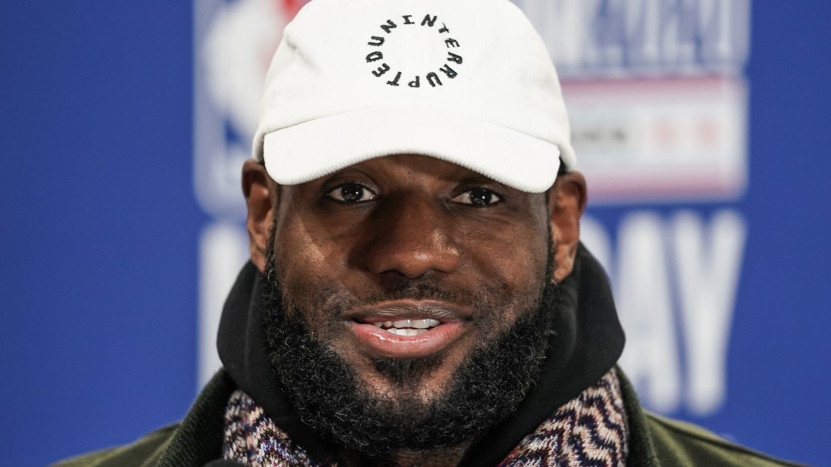 LeBron James wearing Uninterrupted Hat