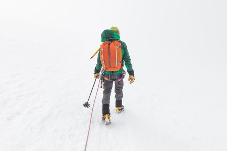 Mountain Climber in the Snow