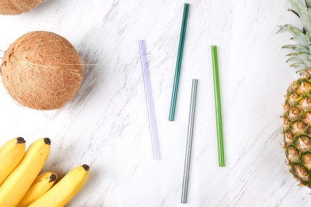 Reusable silicone straws