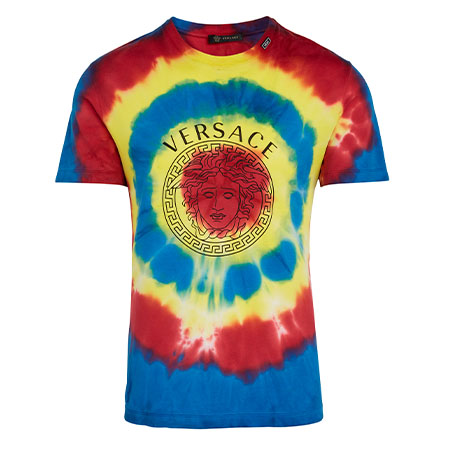 Tie-Dye Medusa Logo T-Shirt Versace