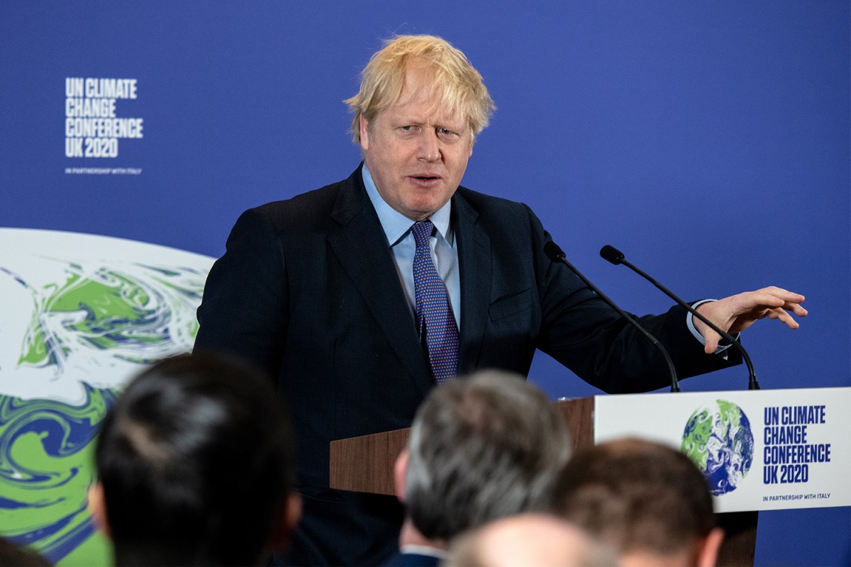 Boris Johnson Announces End to Gas Car Sales in Britain at COP26 Launch