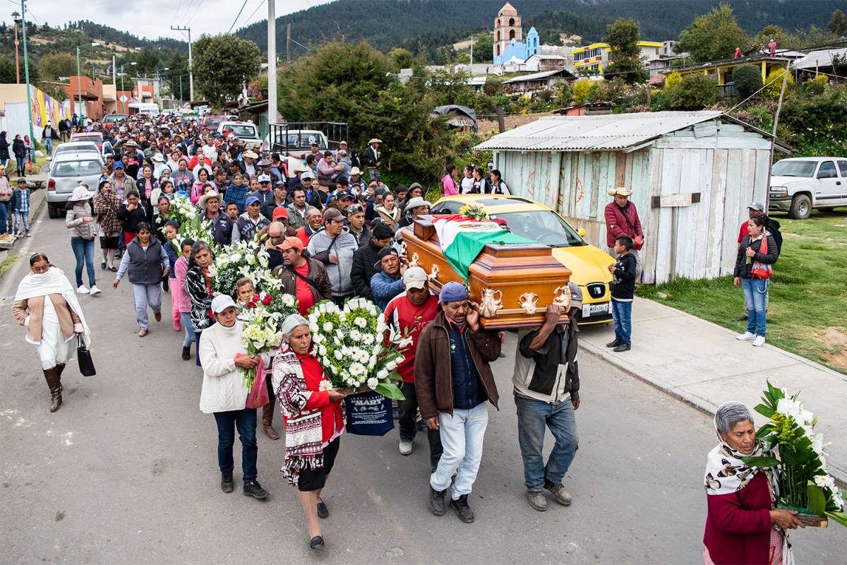 Funeral procession for Mexican butterfly activist Homero Gómez González