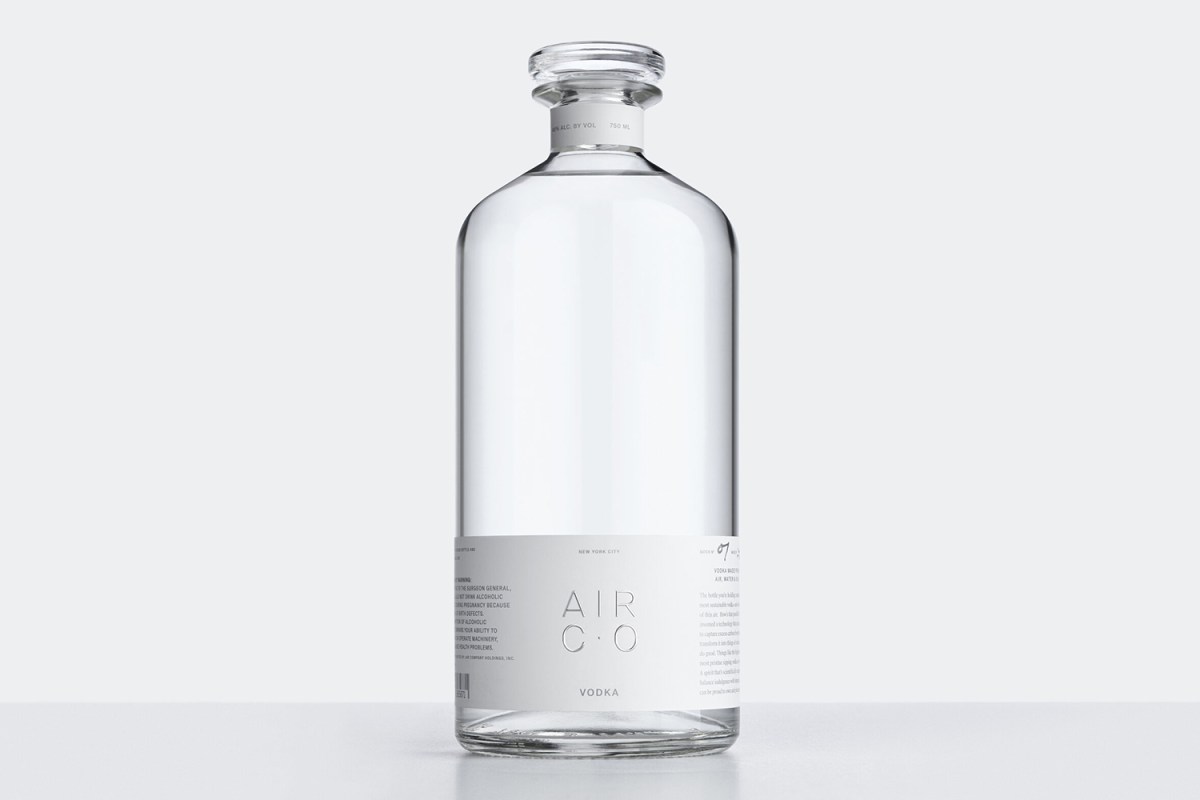 Air Co. vodka made from carbon emissions