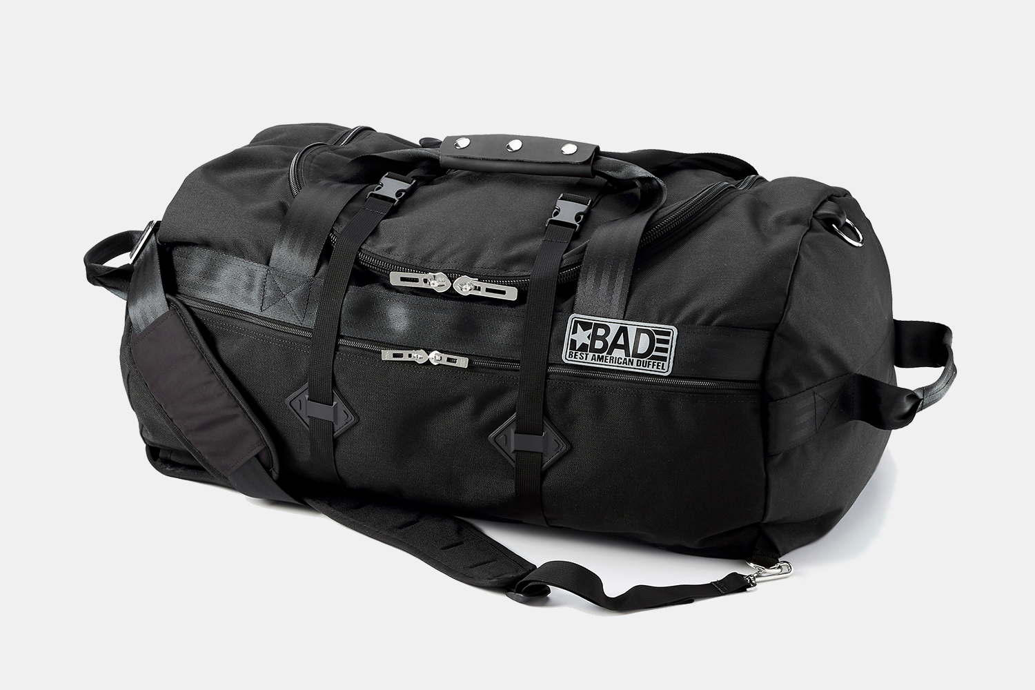 Hybrid backpack and duffel bag made in America