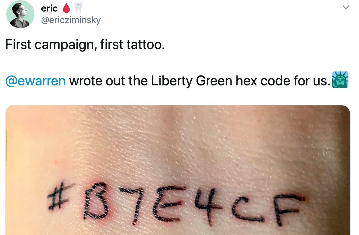 Elizabeth Warren Staffers Criticized for Getting Tattoos That Resemble Holocaust Numbers