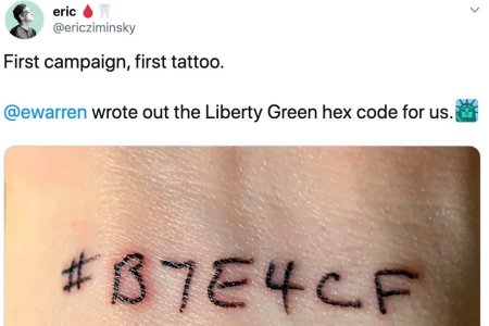 Warren staffers are being criticized for getting tattoos that resemble Holocaust numbers.