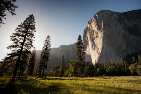El Capitan rock wall in Yosemite National Park