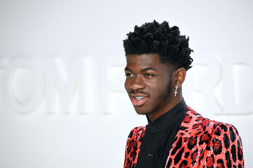 Lil Nas X attends Tom Ford AW20 Show at Milk Studios on February 07, 2020 in Hollywood, California. (Photo by Mike Coppola/FilmMagic)