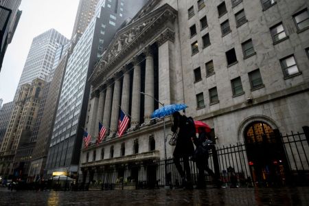 The exterior of the New York Stock Exchange