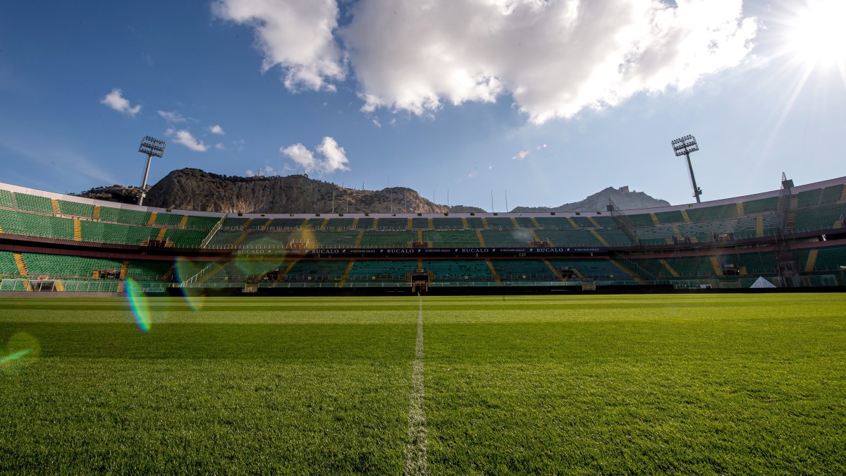 Empty stadium in Italy