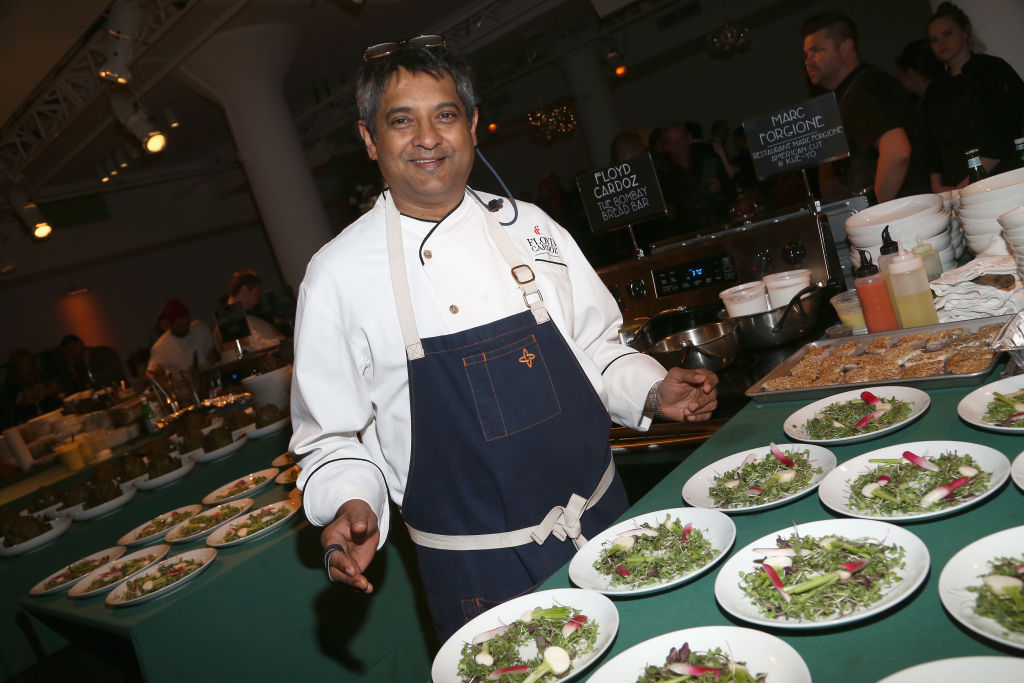 Floyd Cardoz attends Cookies for Kids' Cancer Fifth Annual Chefs Benefit at Metropolitan West on March 6, 2018 in New York City.  (Photo by Sylvain Gaboury/Patrick McMullan via Getty Images)