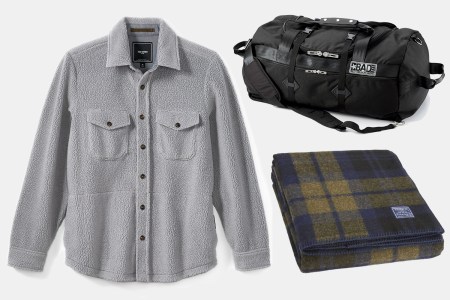 A Todd Snyder shirt, BAD bag and Faribault blanket