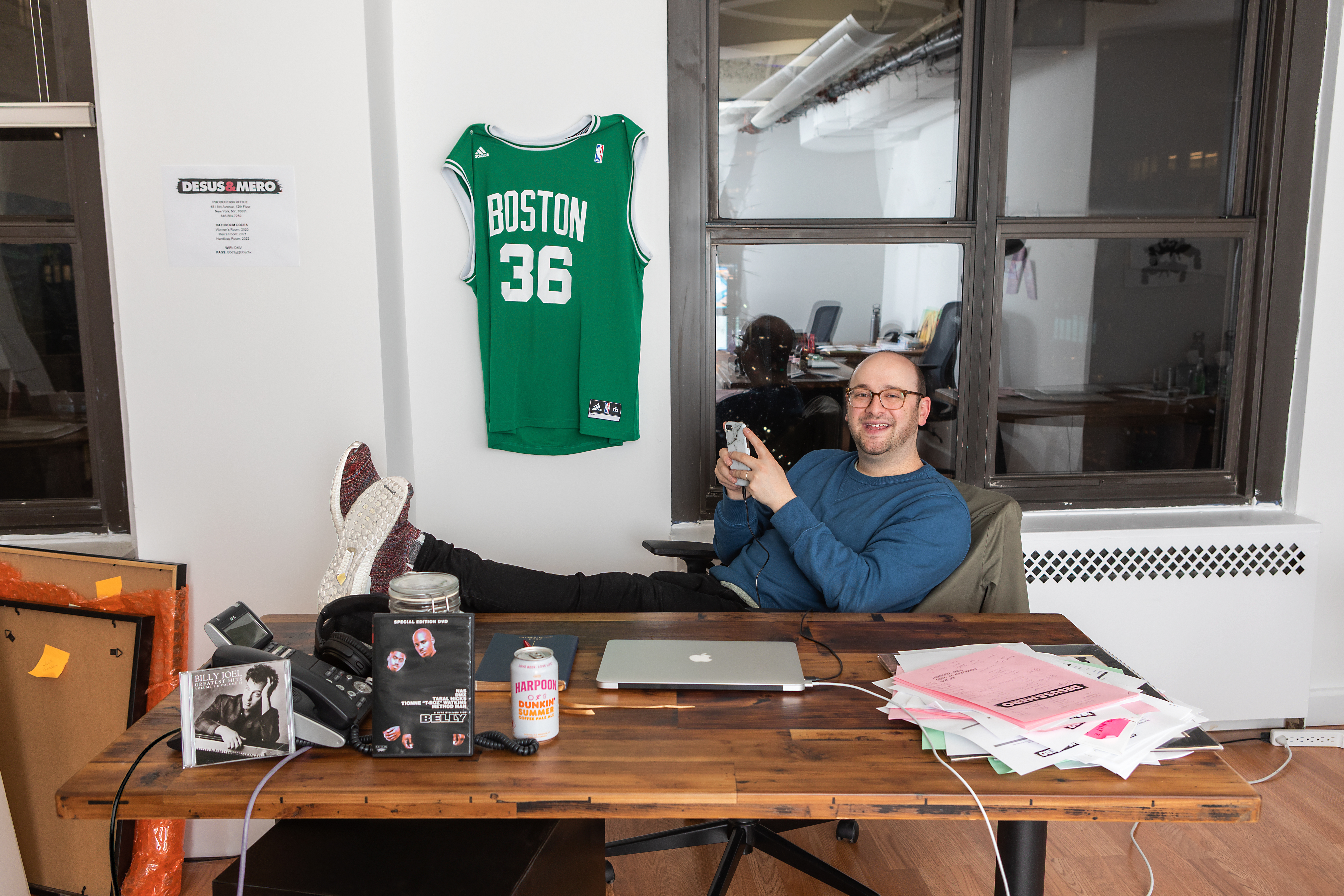 Workspace 101: Comedian and Writer Josh Gondelman's Boston-Friendly Desk in the Heart of NYC