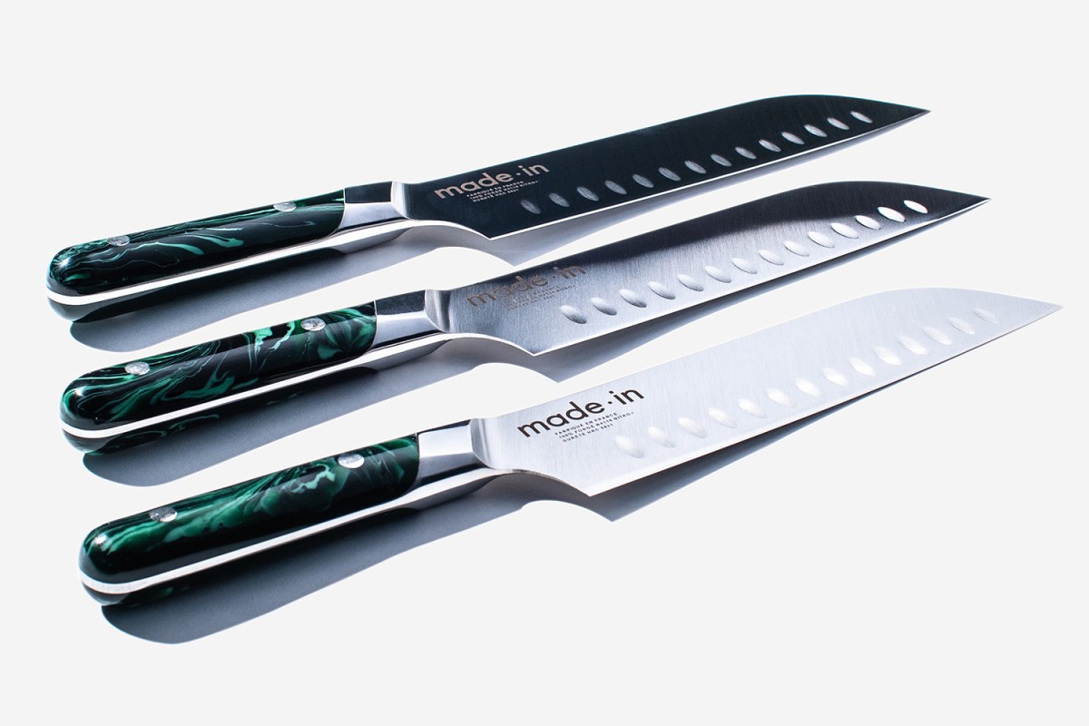Three chef's knives