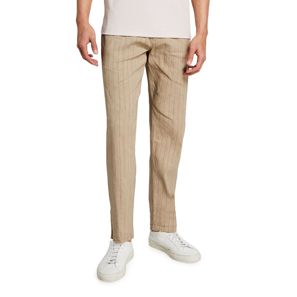 Alaro Striped Linen-Blend Pants
Theory