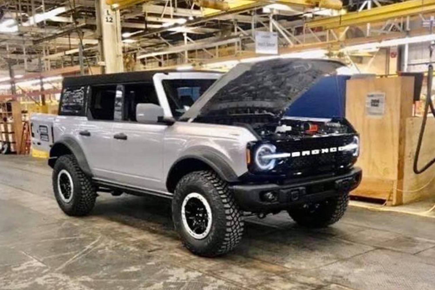 Leaked photo of a new white SUV