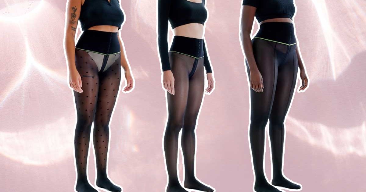 Models wearing Sheertex's indestructible stockings, one of the best gifts for women
