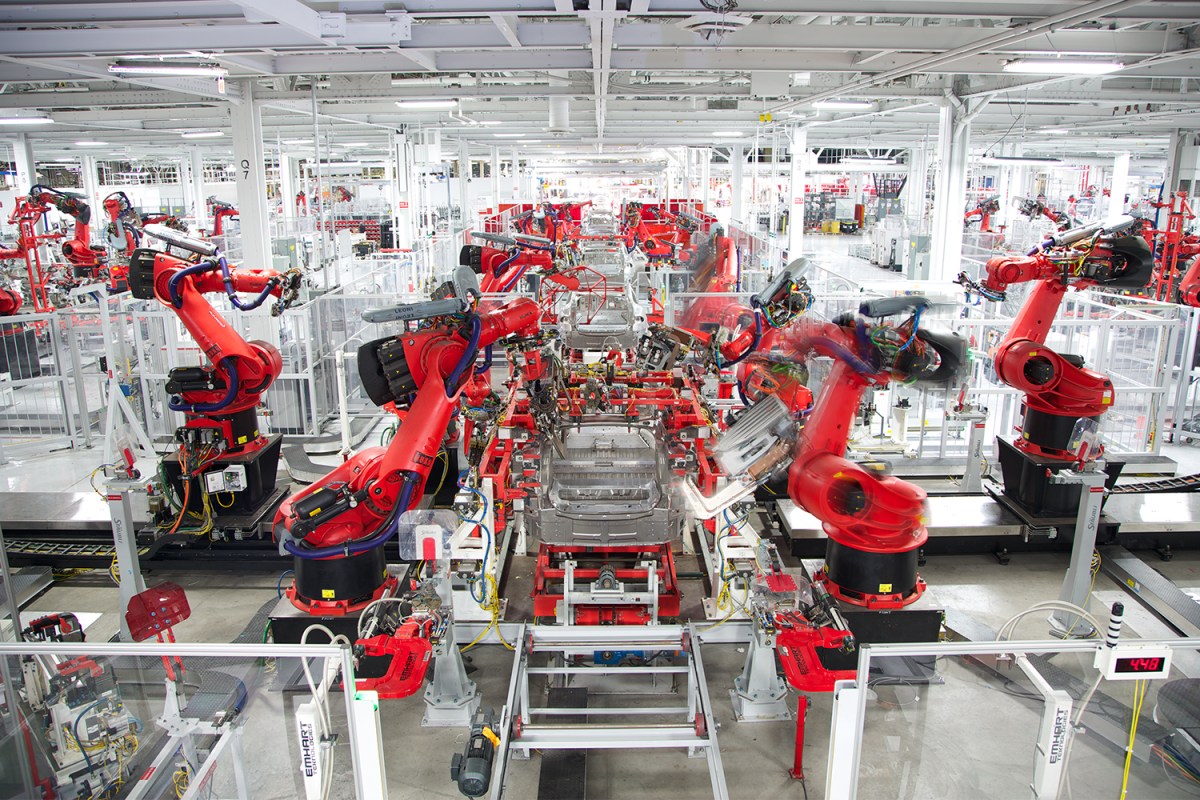 Electric vehicle manufacturing plant in California