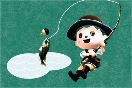 Oh to be a human mindlessly fishing on an island full of anthropomorphic animals  