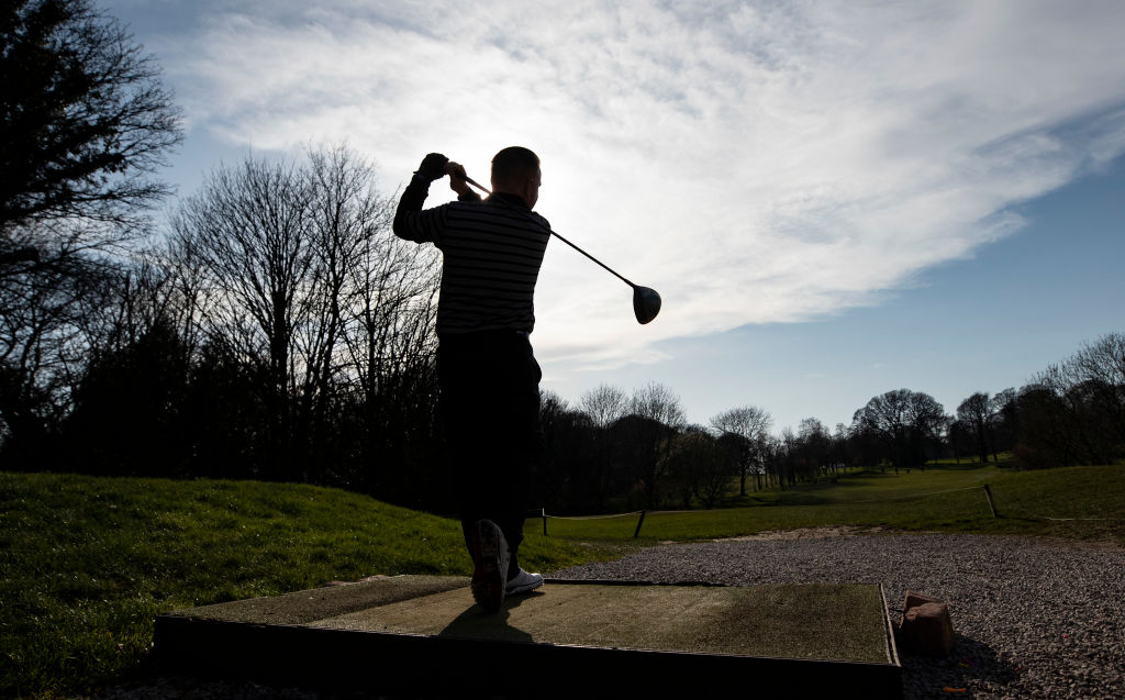 Golf is the one recreational sport that hasn't been asked to close its doors yet. (Peter Byrne/PA Images via Getty)