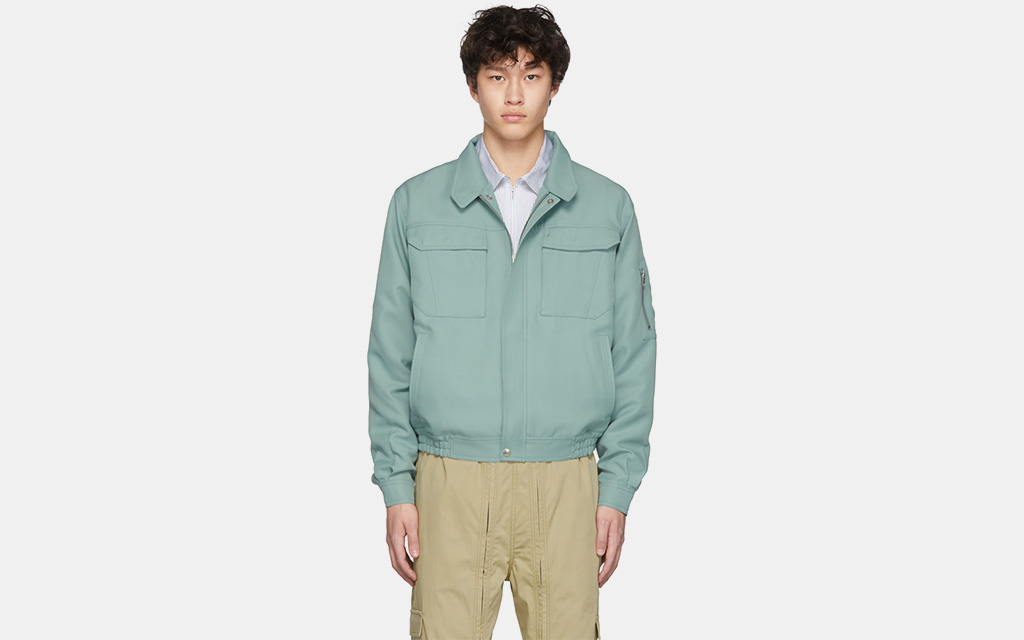 Random Identities Green Workwear Harrington Jacket