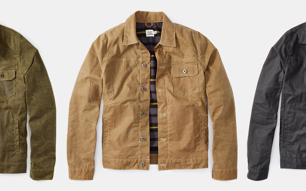 huckberry waxed trucker