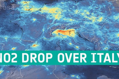 A map of NO2 emissions