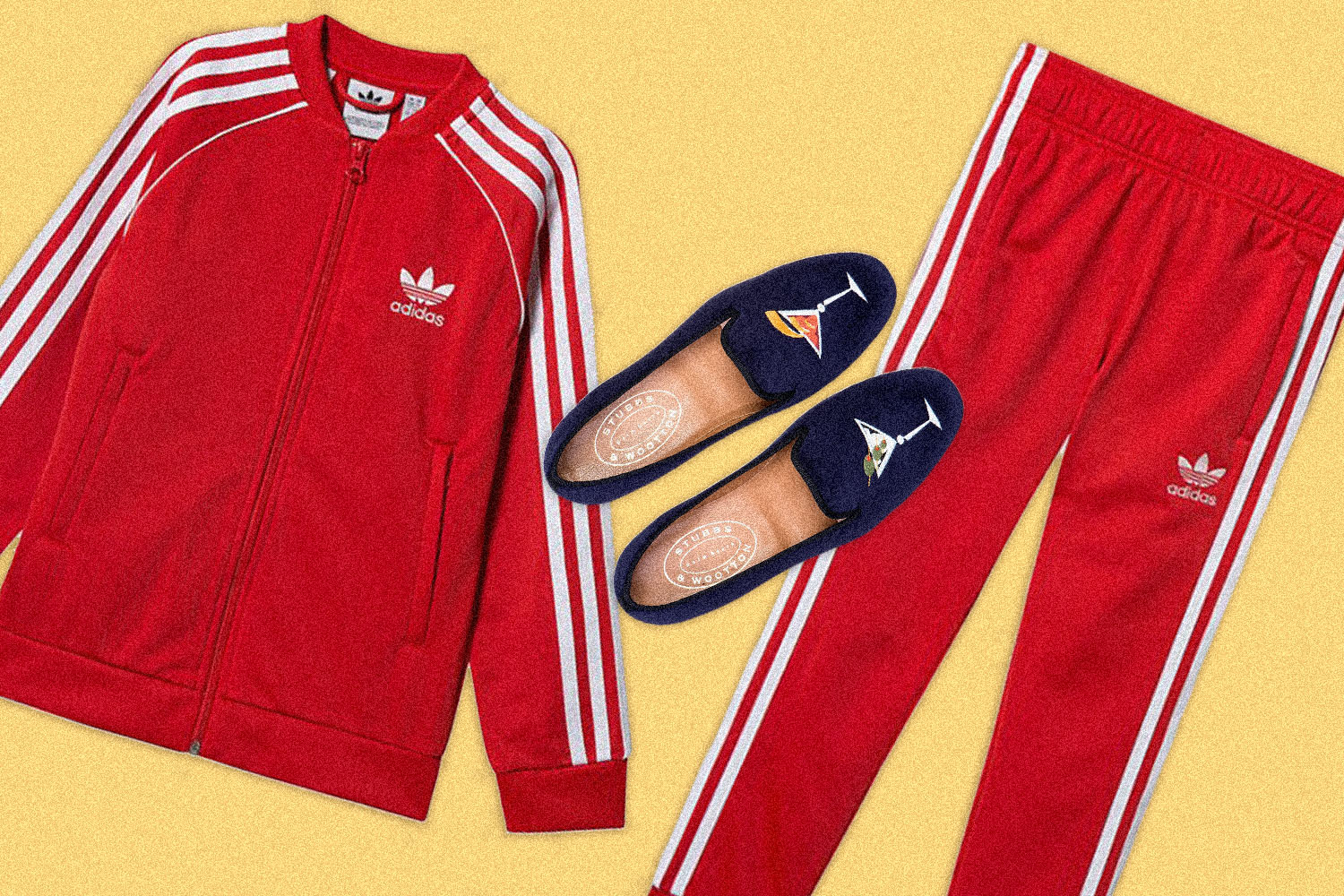 adidas tracksuit red colour
