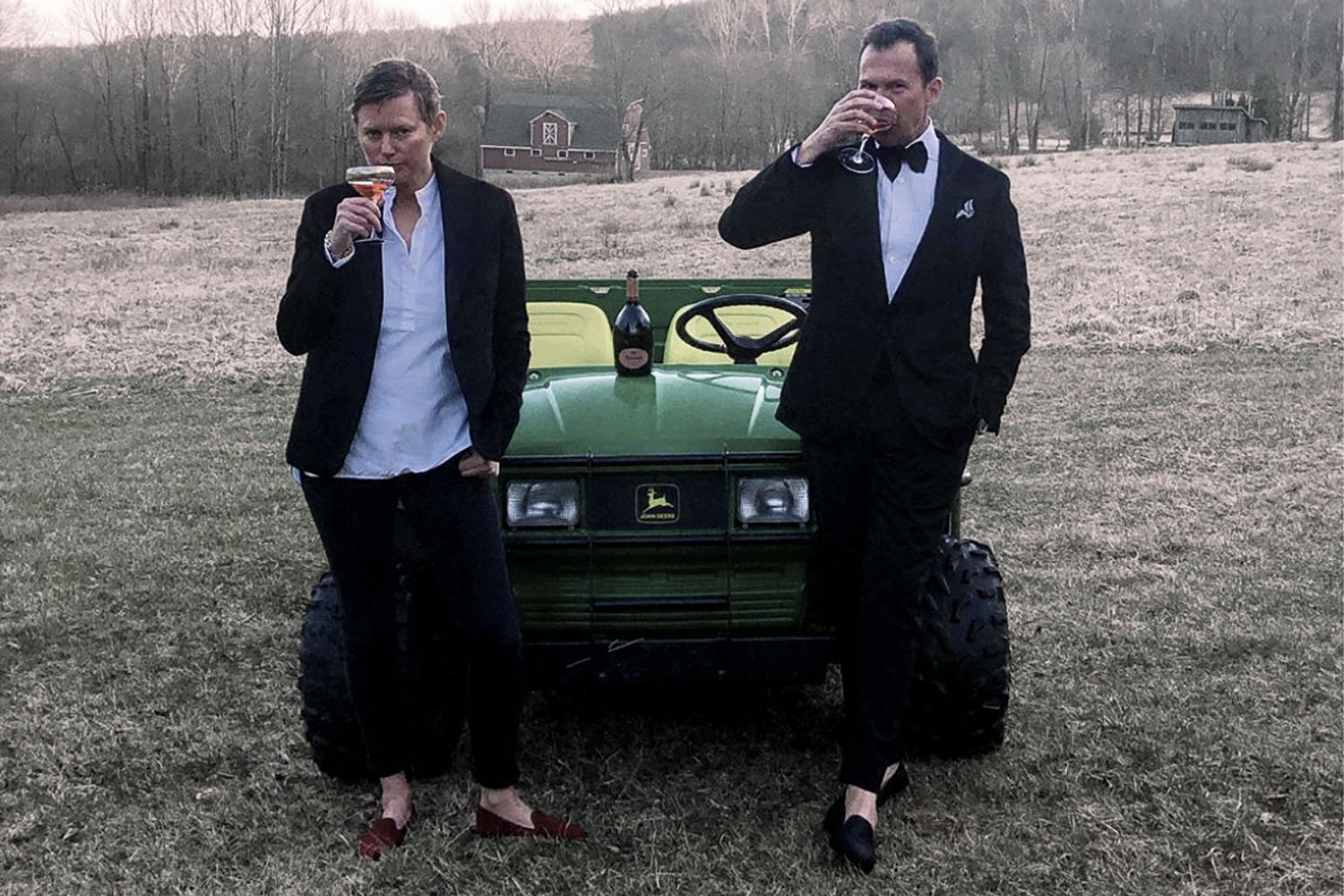 Yolanda Edwards and Matt Hanek doing self-quarantine right. (Via @wmbrownproject)