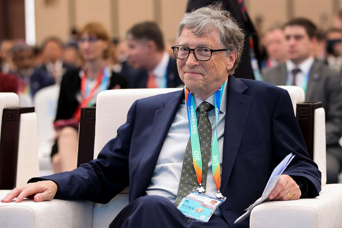 Bill Gates at CIIE in Shanghai in November 2018