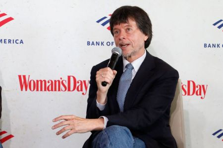 Ken Burns speaks during a panel discussion of "Country Music." (Photo by Taylor Hill/Getty Images)