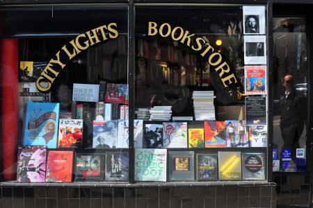 The City Lights Bookstore is an independent bookstore founded in 1953 by poet Lawrence Ferlinghetti and Peter Martin on Columbus Avenue in San Francisco's North Beach neighborhood, the birthplace of the Beat Generation of the 1950s.(Photo by Robert Alexander/Getty Images)