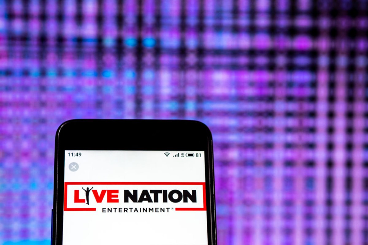 Live Nation on a smartphone