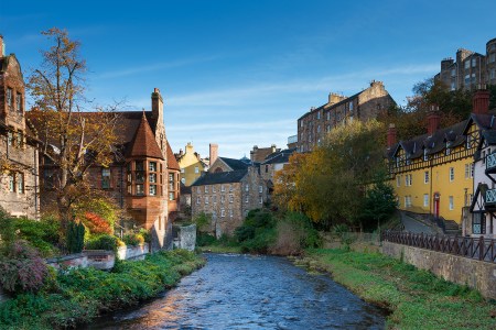 River in Edinburgh, Scotland