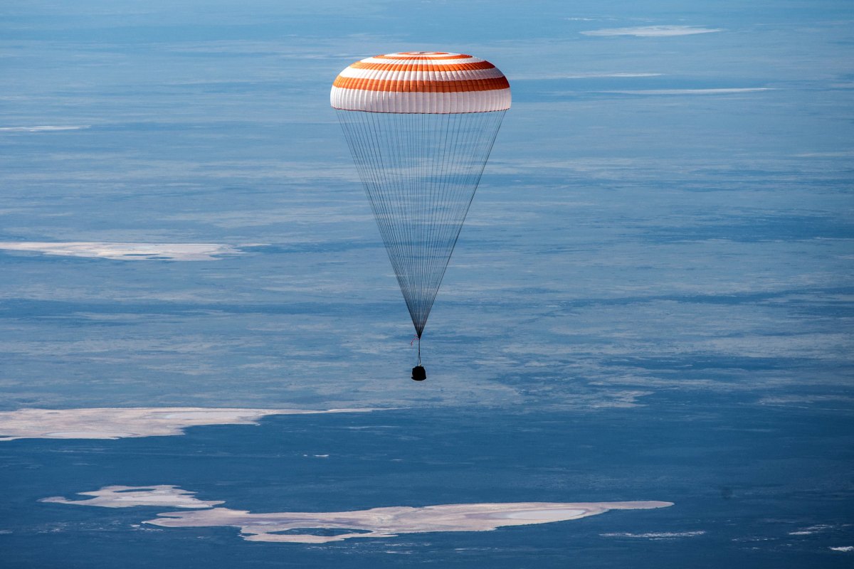 Astronauts returning to Earth