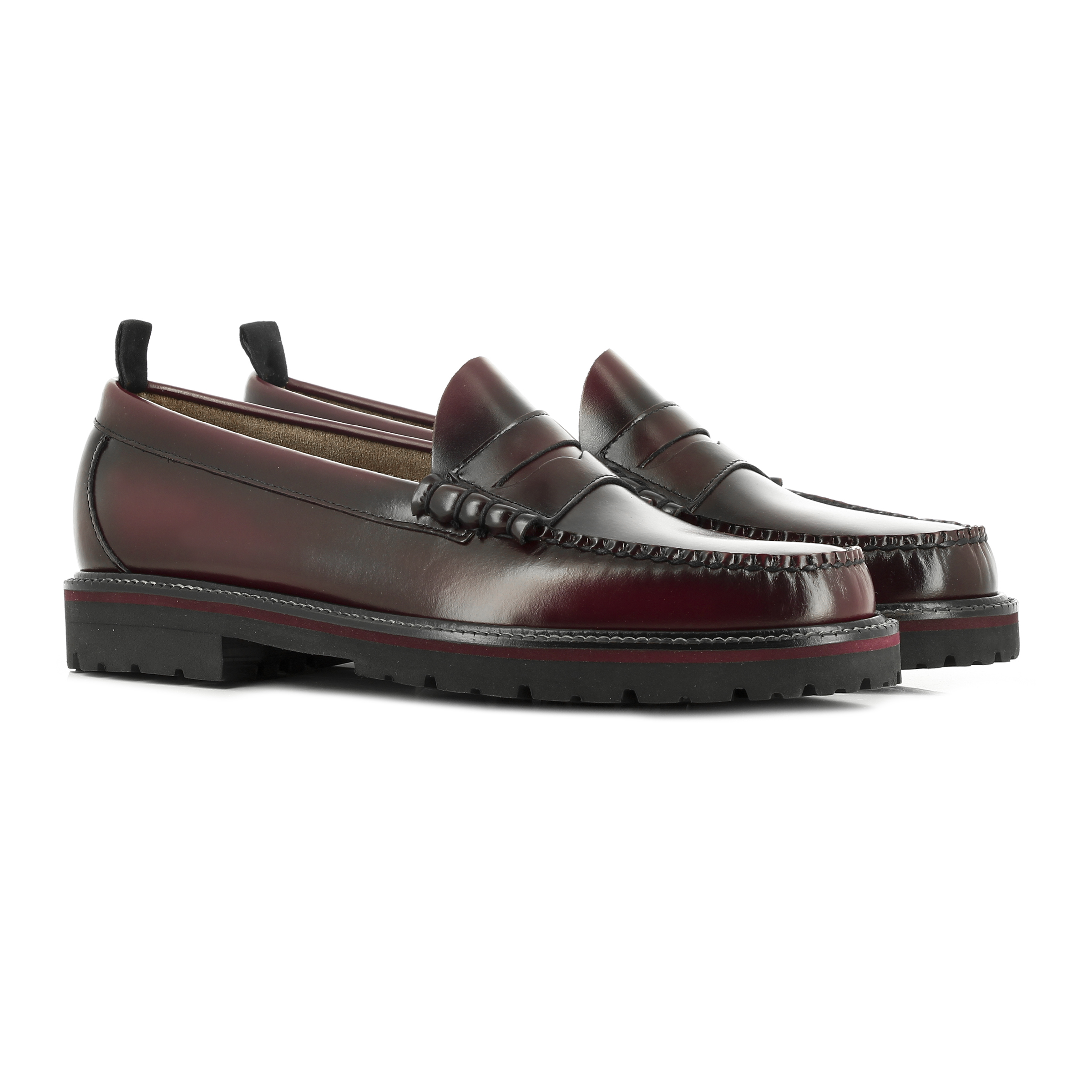 bass fred perry penny loafer